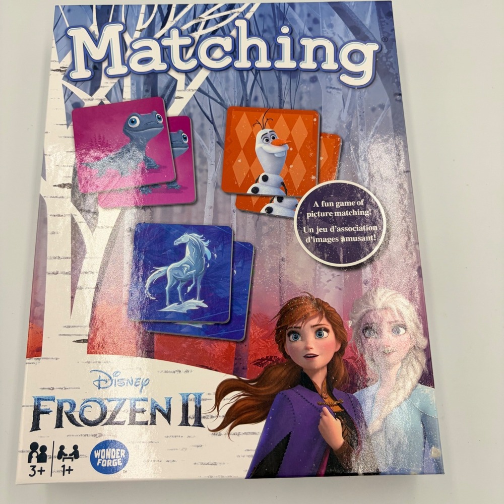 Disney Frozen II Matching Game Wonder Forge Memory Picture Tiles Ages 3+
